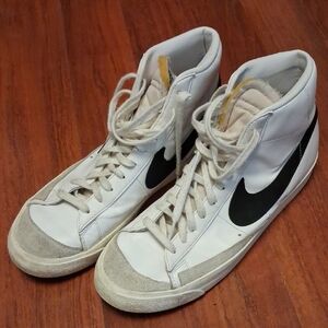 Nike Blazer Hi White and Black Men's Sneakers Size 14